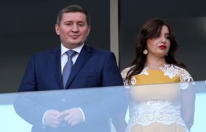 На фото: губернатор Волгоградской области Андрей Бочаров на матче группового этапа чемпионата мира по футболу, 2018