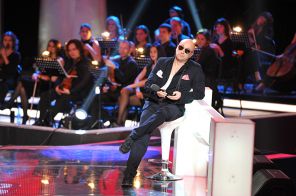 Телеведущий Дмитрий Нагиев на съемках музыкальной программы "Голос" 